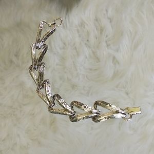 Vintage STAR chunky silver tone bracelet